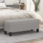 vidaXL Πάγκος Ανοιχτό Γκρι 100 x 35 x 41 εκ. Υφασμάτινος