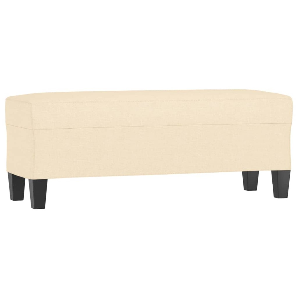 vidaXL Πάγκος Κρεμ 100x35x41 εκ. Υφασμάτινος