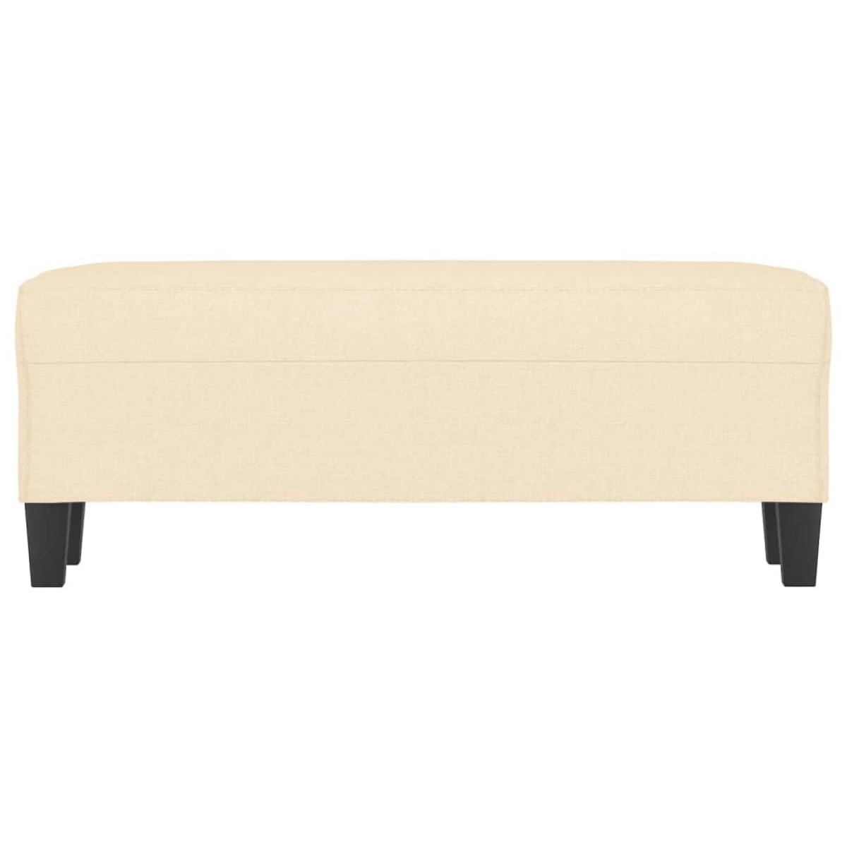 vidaXL Πάγκος Κρεμ 100x35x41 εκ. Υφασμάτινος