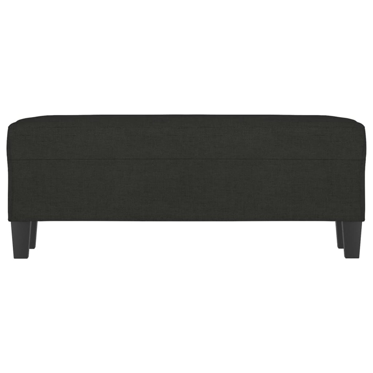 vidaXL Πάγκος Μαύρος 100x35x41 εκ. Υφασμάτινος
