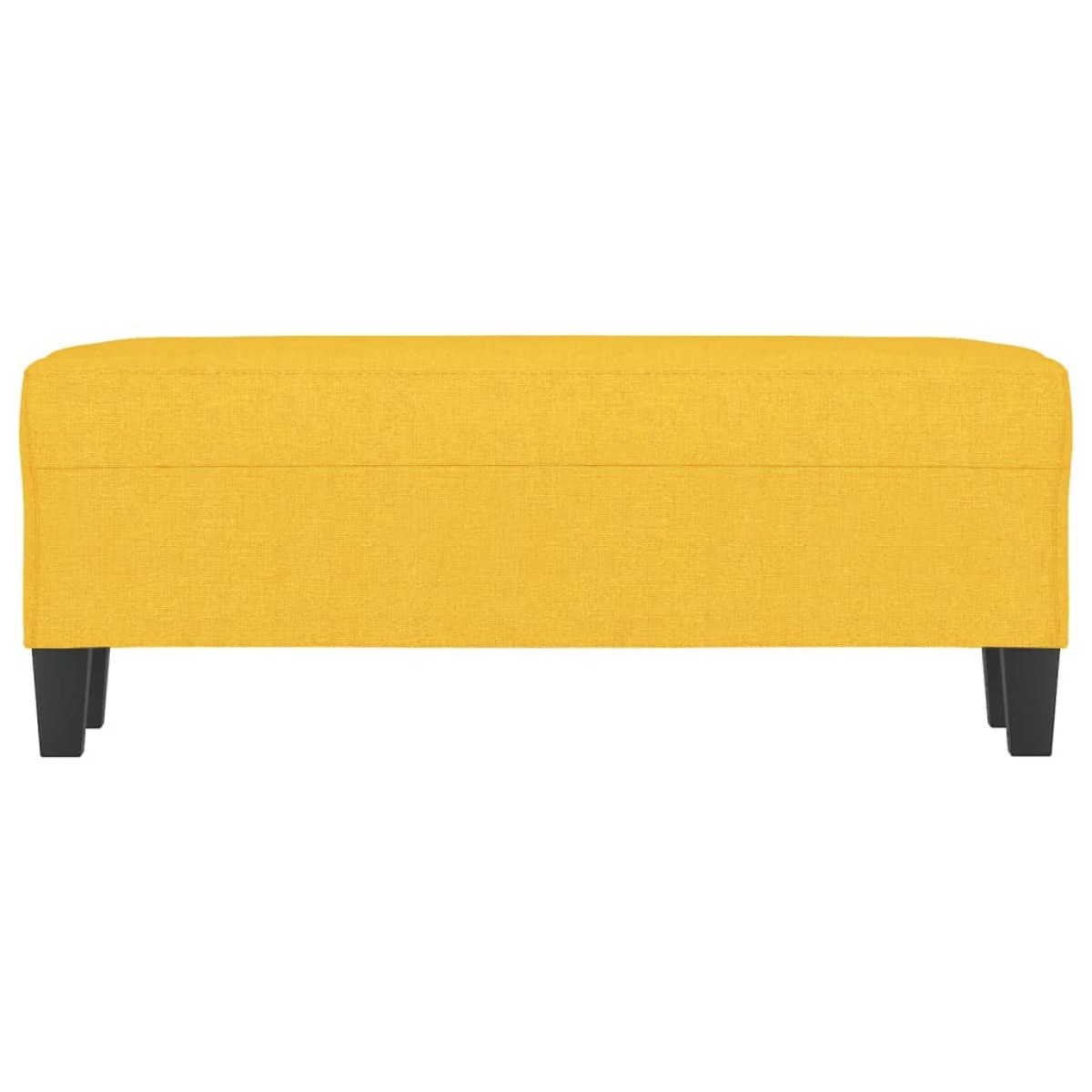 vidaXL Πάγκος Ανοιχτό Κίτρινο 100 x 35 x 41 εκ. Υφασμάτινος