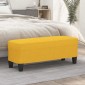 vidaXL Πάγκος Ανοιχτό Κίτρινο 100 x 35 x 41 εκ. Υφασμάτινος