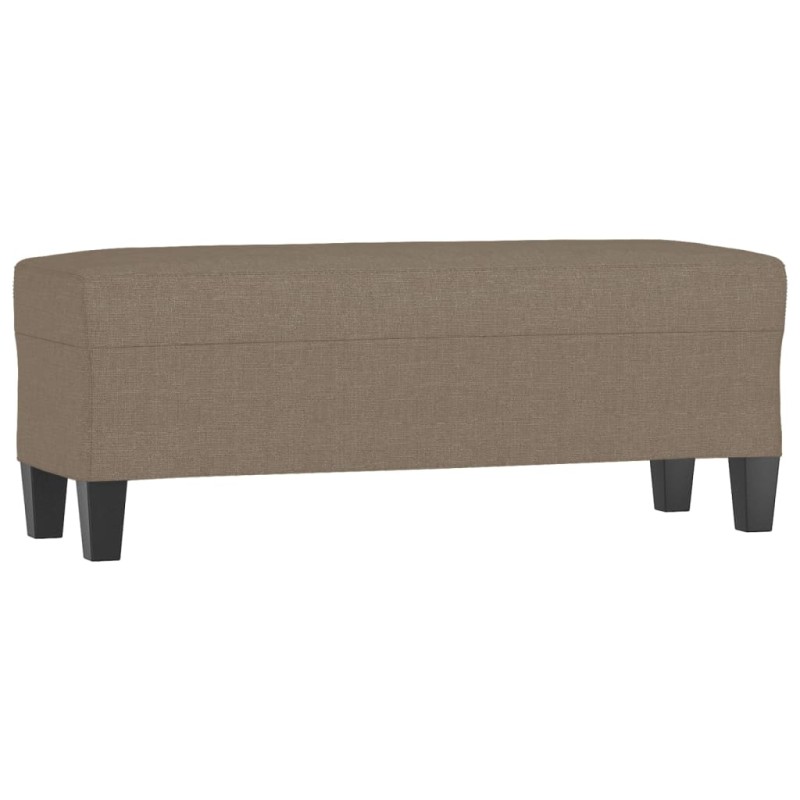 vidaXL Πάγκος Taupe 100x35x41 εκ. Υφασμάτινος