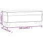 vidaXL Πάγκος Μαύρο 100 x 35 x 41 εκ. από Συνθετικό Δέρμα