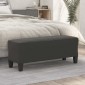 vidaXL Πάγκος Σκούρο Γκρι 100x35x41 εκ. από Ύφασμα Μικροϊνών