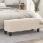 vidaXL Πάγκος Κρεμ 100x35x41 εκ. από Ύφασμα Μικροϊνών