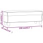 vidaXL Πάγκος Μπεζ 100x35x41 εκ. από Ύφασμα Μικροϊνών