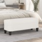 vidaXL Πάγκος Μπεζ 100x35x41 εκ. από Ύφασμα Μικροϊνών