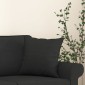 vidaXL Μαξιλάρια Διακοσμητικά 2 τεμ. Μαύρα 40 x 40 εκ. Υφασμάτινα