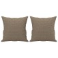 vidaXL Μαξιλάρια Διακοσμητικά 2 τεμ. Taupe 40 x 40 εκ. Υφασμάτινα