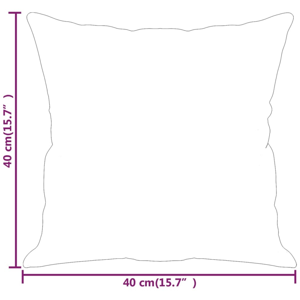 vidaXL Μαξιλάρια Διακοσμητικά 2 τεμ. Καφέ 40 x 40 εκ. Συνθετικό Δέρμα