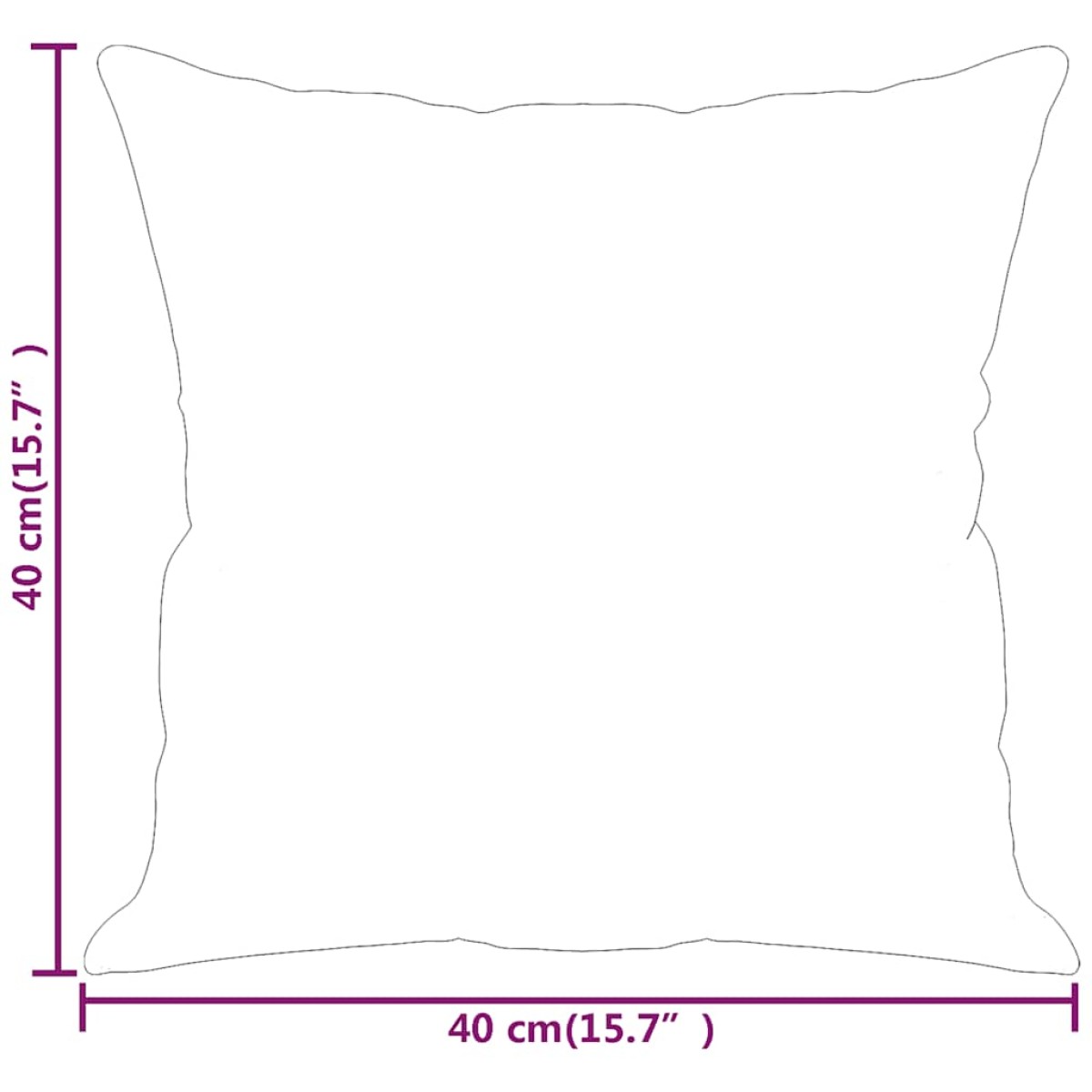 vidaXL Μαξιλάρια Διακοσμητικά 2 τεμ. Μπορντό 40x40 εκ. Βελούδινα