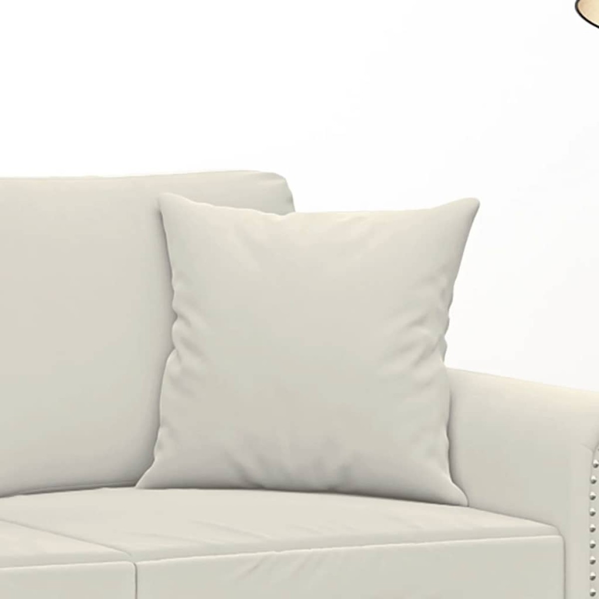 vidaXL Μαξιλάρια Διακοσμητικά 2 τεμ. Κρεμ 40x40 εκ. Βελούδινα