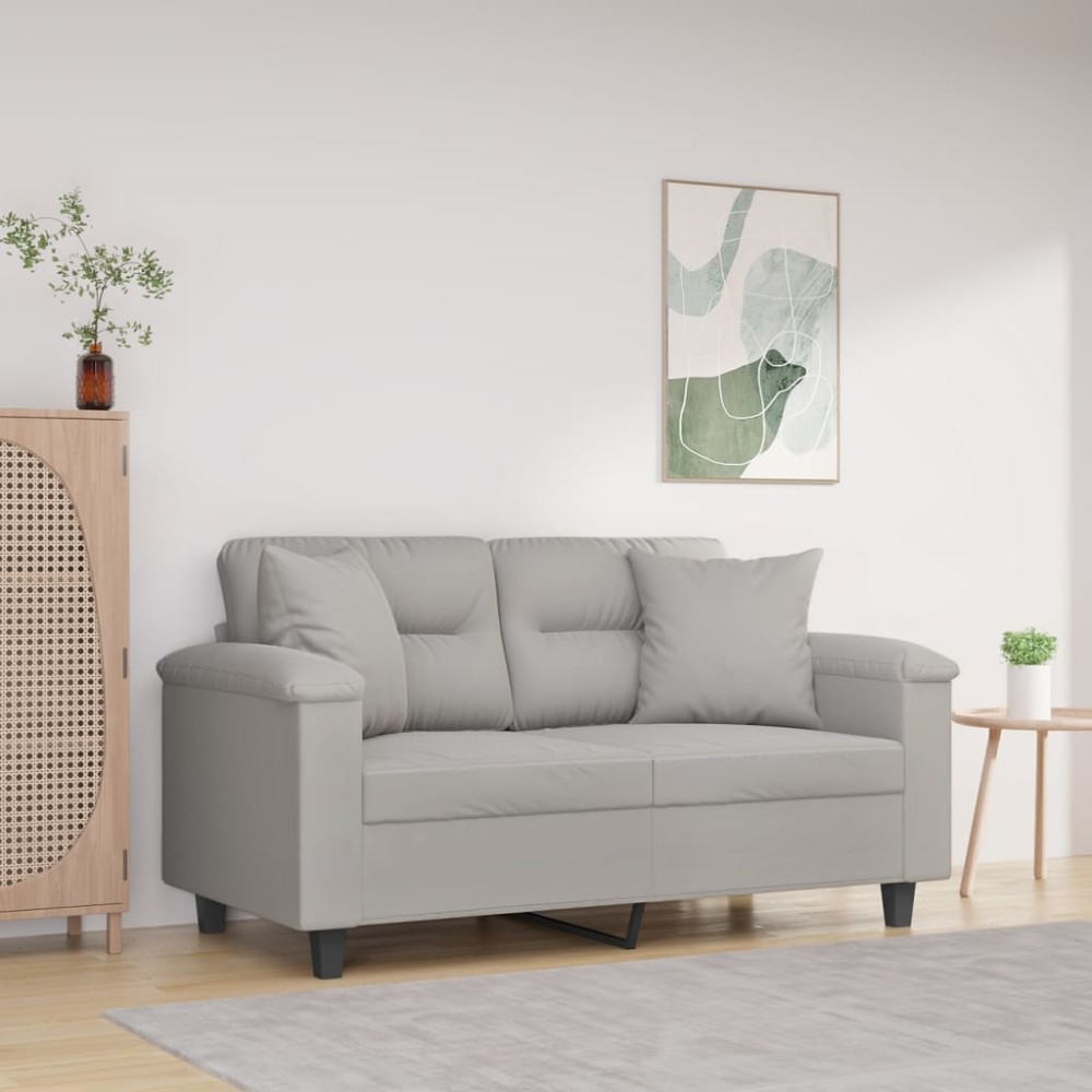 vidaXL Μαξιλάρια Διακοσμητικά 2 τεμ. Αν. Γκρι 40x40εκ Ύφασμα Μικροϊνών