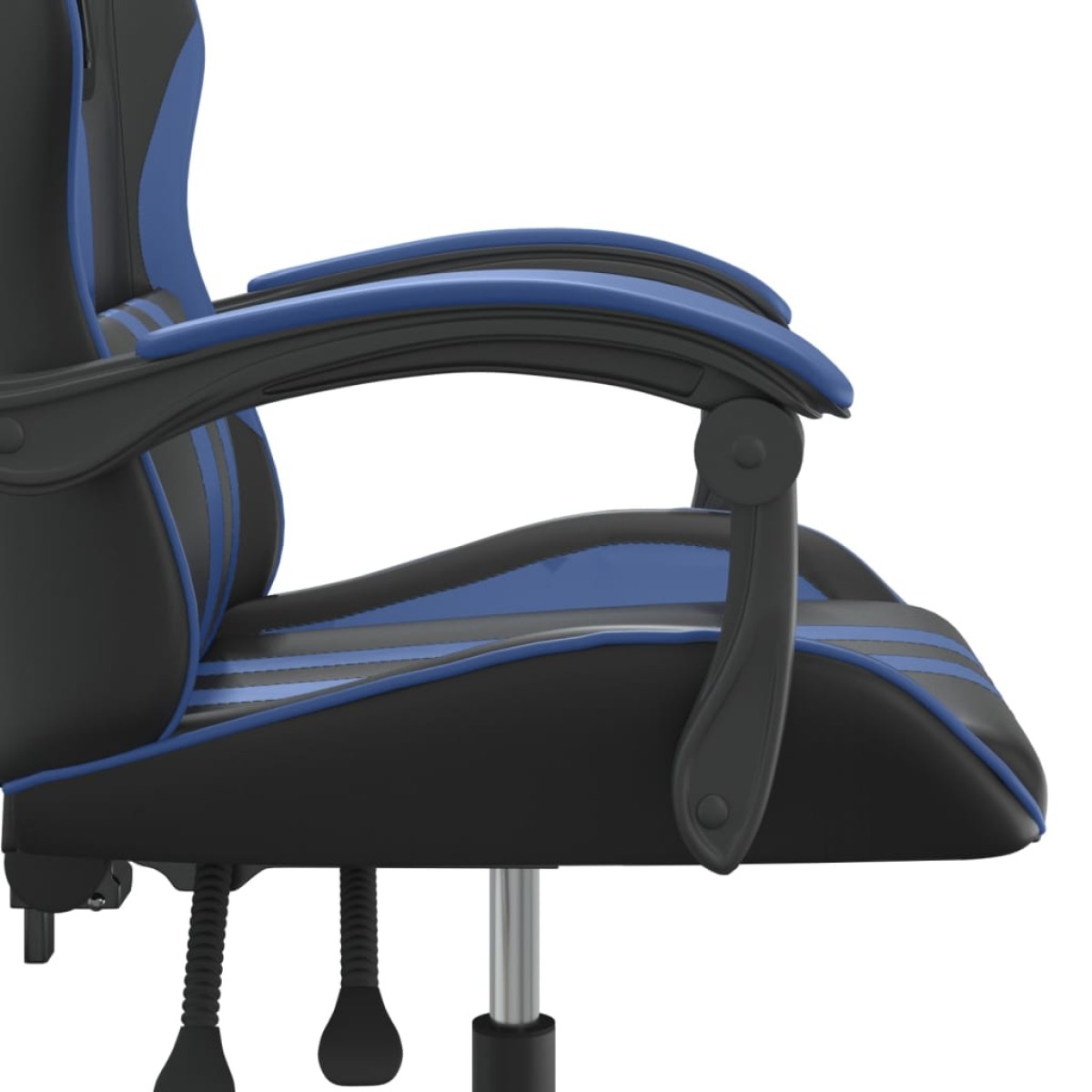 vidaXL Καρέκλα Gaming Περιστρεφόμενη Μαύρη & Μπλε από Συνθετικό Δέρμα