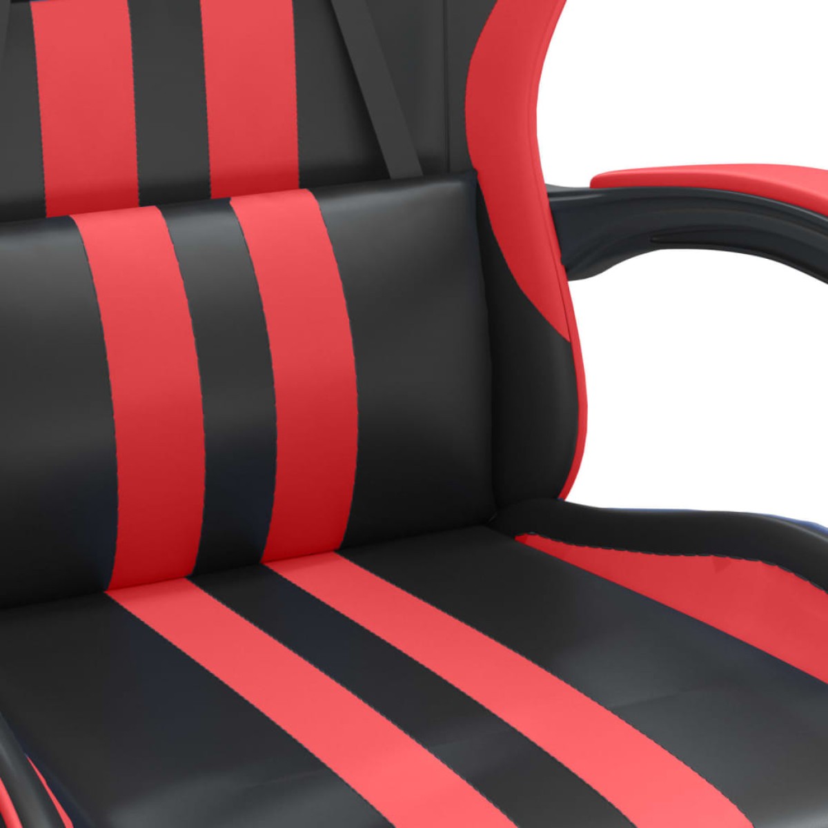 vidaXL Καρέκλα Gaming Περιστρεφόμενη Μαύρη/Κόκκινη από Συνθετικό Δέρμα