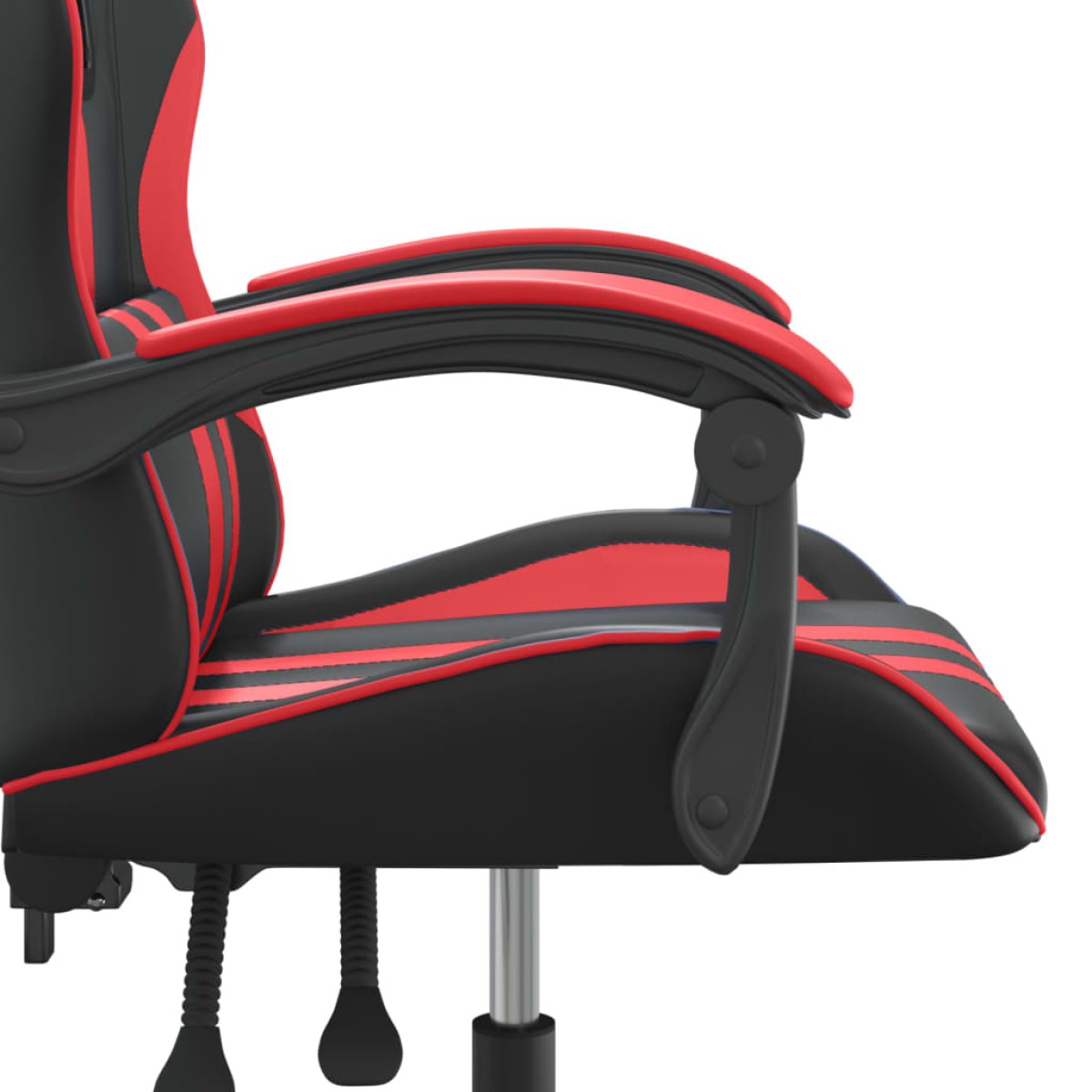 vidaXL Καρέκλα Gaming Περιστρεφόμενη Μαύρη/Κόκκινη από Συνθετικό Δέρμα