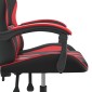 vidaXL Καρέκλα Gaming Περιστρεφόμενη Μαύρη/Κόκκινη από Συνθετικό Δέρμα