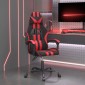 vidaXL Καρέκλα Gaming Περιστρεφόμενη Μαύρη/Κόκκινη από Συνθετικό Δέρμα