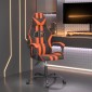 vidaXL Καρέκλα Gaming Περιστρεφόμενη Μαύρη/Πορτοκαλί Συνθετικό Δέρμα