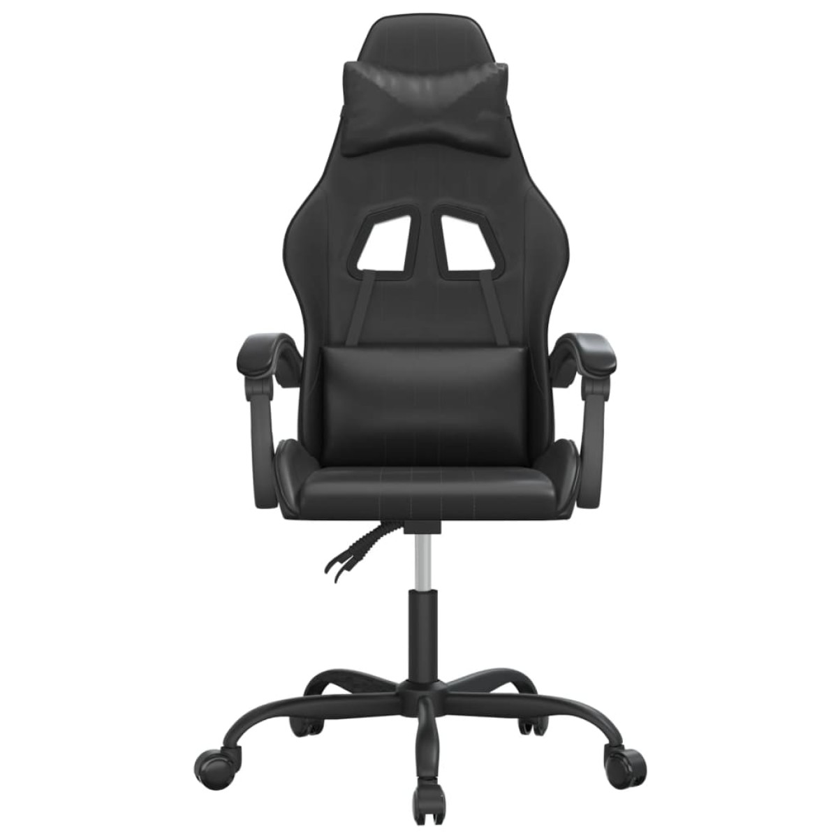 vidaXL Καρέκλα Gaming Περιστρεφόμενη Μαύρη από Συνθετικό Δέρμα
