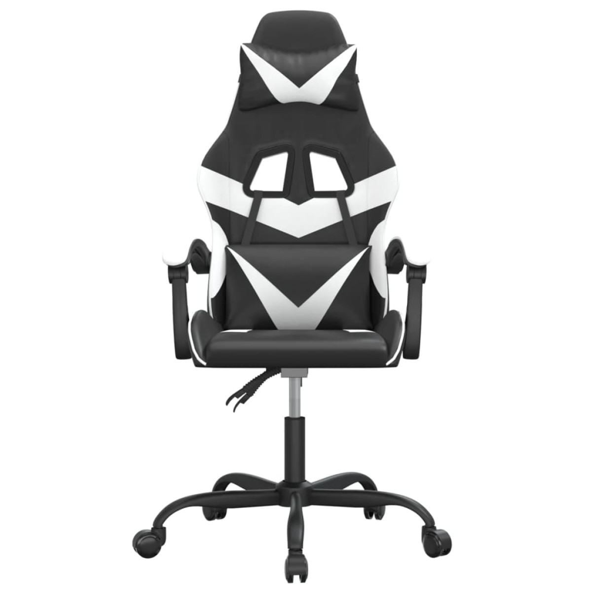 vidaXL Καρέκλα Gaming Περιστρεφόμενη Μαύρη/Λευκή από Συνθετικό Δέρμα