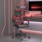 vidaXL Καρέκλα Gaming Περιστρεφόμενη Μαύρη/Μπορντό από Συνθετικό Δέρμα