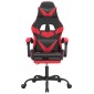 vidaXL Καρέκλα Gaming Περιστρ. Υποπόδιο Μαύρο/Πράσινο Συνθετικό Δέρμα