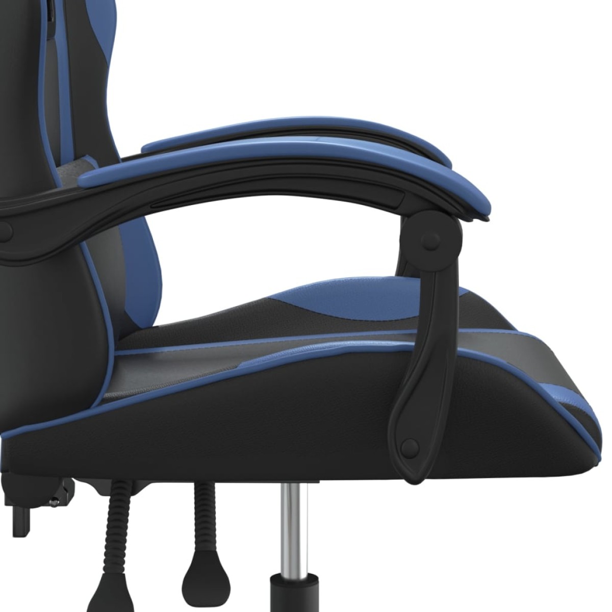 vidaXL Καρέκλα Gaming Περιστρεφόμενη Μαύρη & Μπλε από Συνθετικό Δέρμα