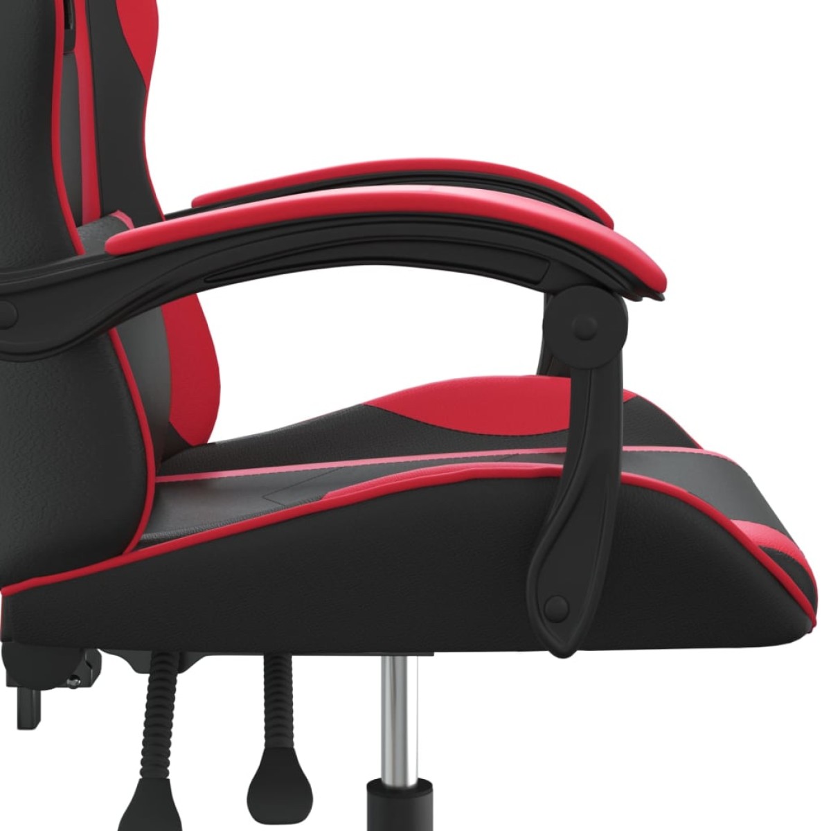 vidaXL Καρέκλα Gaming Περιστρεφόμενη Μαύρη/Κόκκινη από Συνθετικό Δέρμα