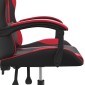 vidaXL Καρέκλα Gaming Περιστρεφόμενη Μαύρη/Κόκκινη από Συνθετικό Δέρμα
