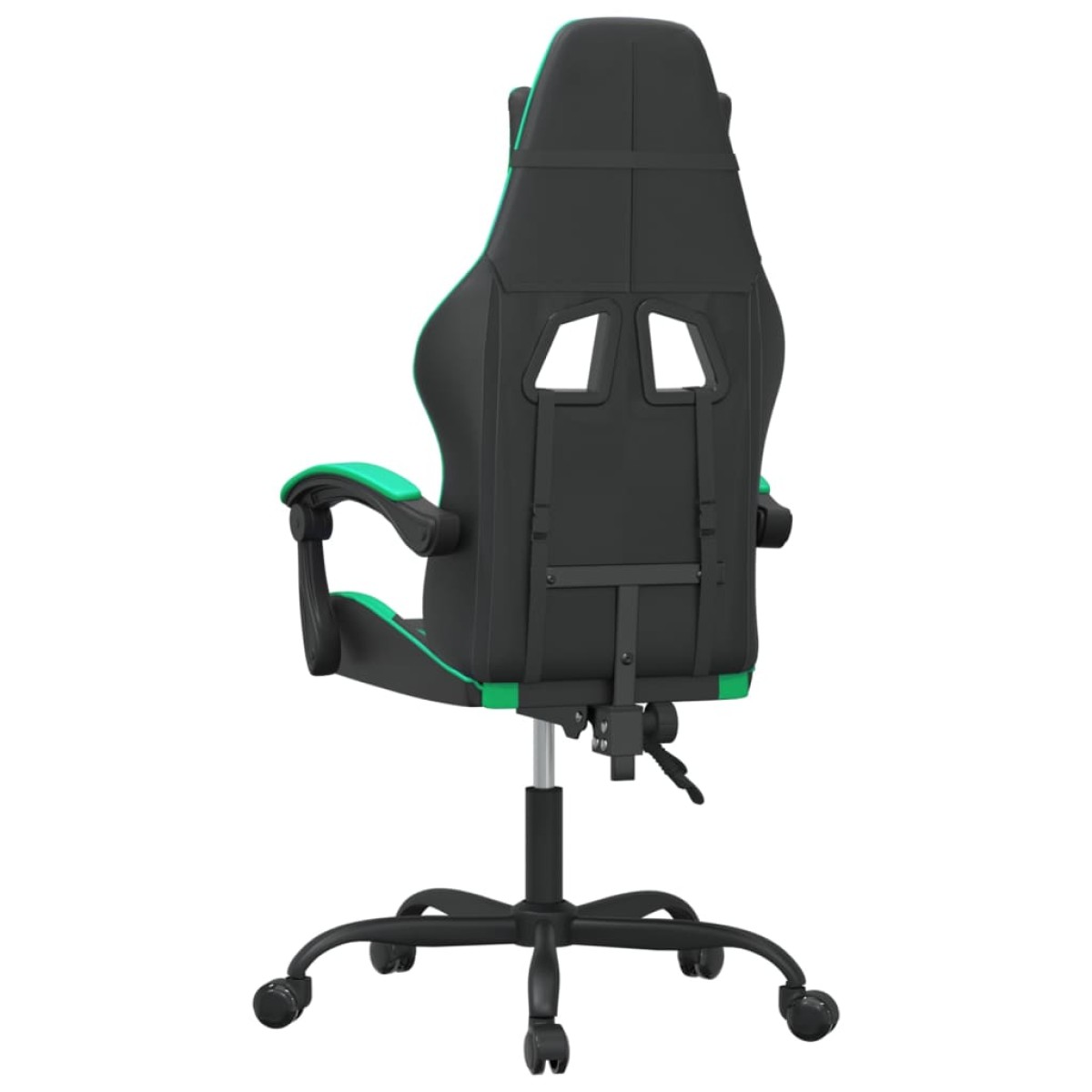 vidaXL Καρέκλα Gaming Περιστρεφόμενη Μαύρη/Πράσινη από Συνθετικό Δέρμα