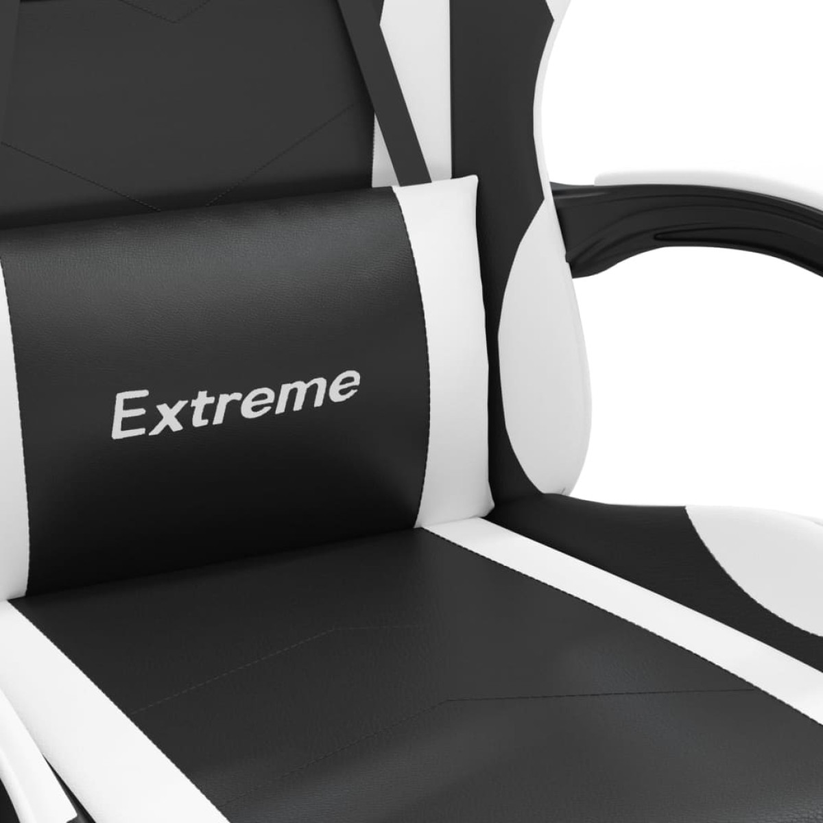 vidaXL Καρέκλα Gaming Περιστρεφόμενη Μαύρη/Λευκή από Συνθετικό Δέρμα