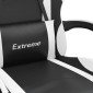 vidaXL Καρέκλα Gaming Περιστρεφόμενη Μαύρη/Λευκή από Συνθετικό Δέρμα