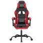 vidaXL Καρέκλα Gaming Περιστρ. Υποπόδιο Μαύρο/Πράσινο Συνθετικό Δέρμα