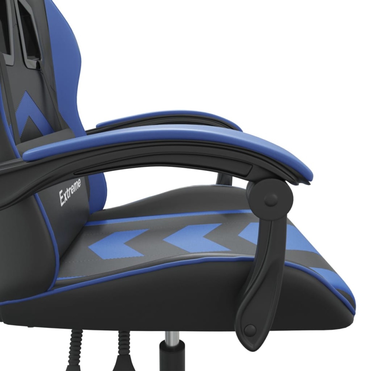 vidaXL Καρέκλα Gaming Περιστρεφόμενη Μαύρη & Μπλε από Συνθετικό Δέρμα
