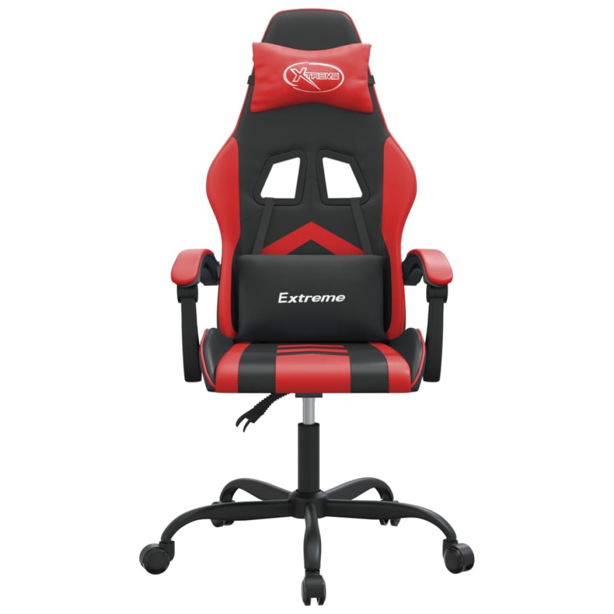 vidaXL Καρέκλα Gaming Περιστρεφόμενη Μαύρη/Κόκκινη από Συνθετικό Δέρμα