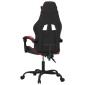 vidaXL Καρέκλα Gaming Περιστρεφόμενη Μαύρη/Κόκκινη από Συνθετικό Δέρμα