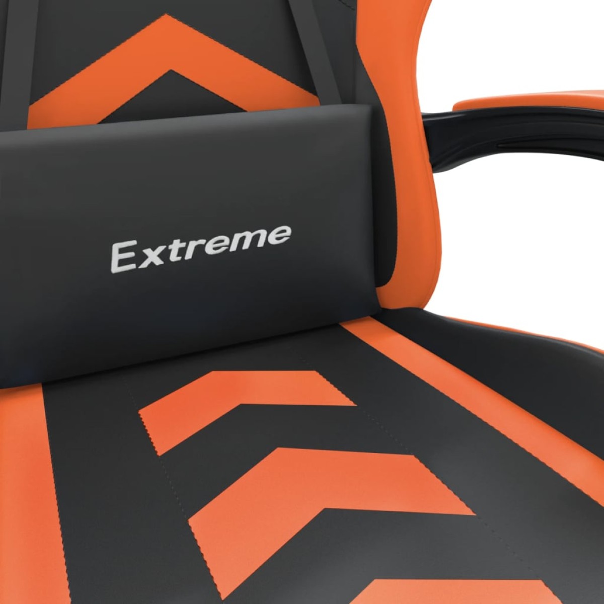 vidaXL Καρέκλα Gaming Περιστρεφόμενη Μαύρη/Πορτοκαλί Συνθετικό Δέρμα