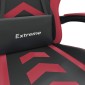 vidaXL Καρέκλα Gaming Περιστρ. Υποπόδιο Μαύρο/Μπορντό Συνθετικό Δέρμα
