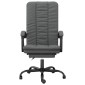 vidaXL Καρέκλα Γραφείου Ανακλινόμενη Σκούρο Γκρι Υφασμάτινη