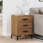 vidaXL Κομοδίνο Καφέ 40 x 30 x 55 εκ. από Μασίφ Ξύλο Πεύκου