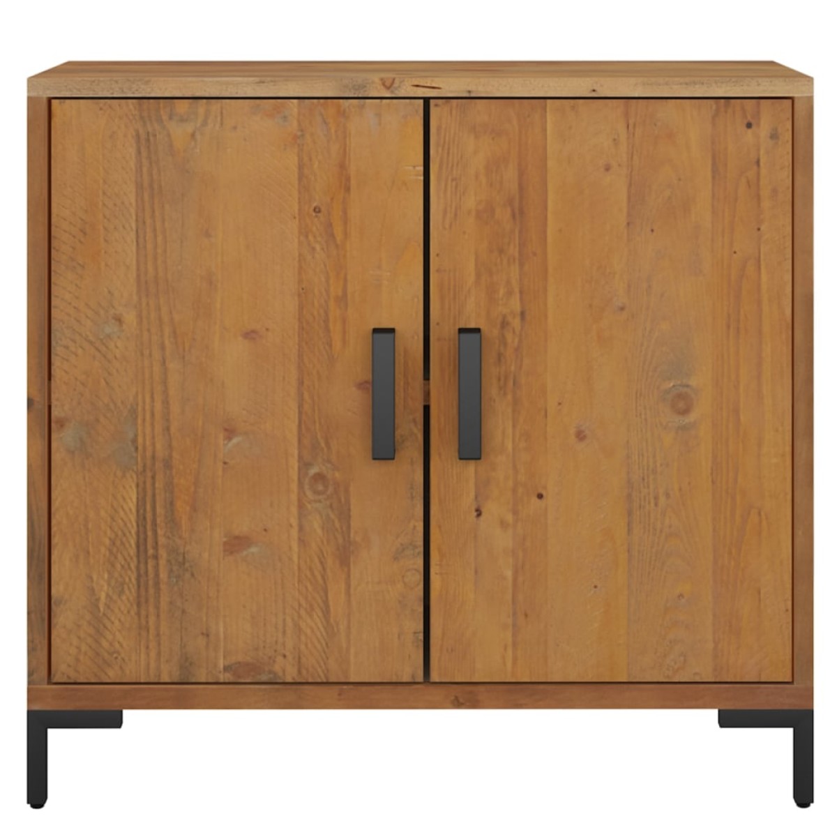 vidaXL Ντουλάπι Καφέ 75 x 35 x 70 εκ. από Μασίφ Ξύλο Πεύκου