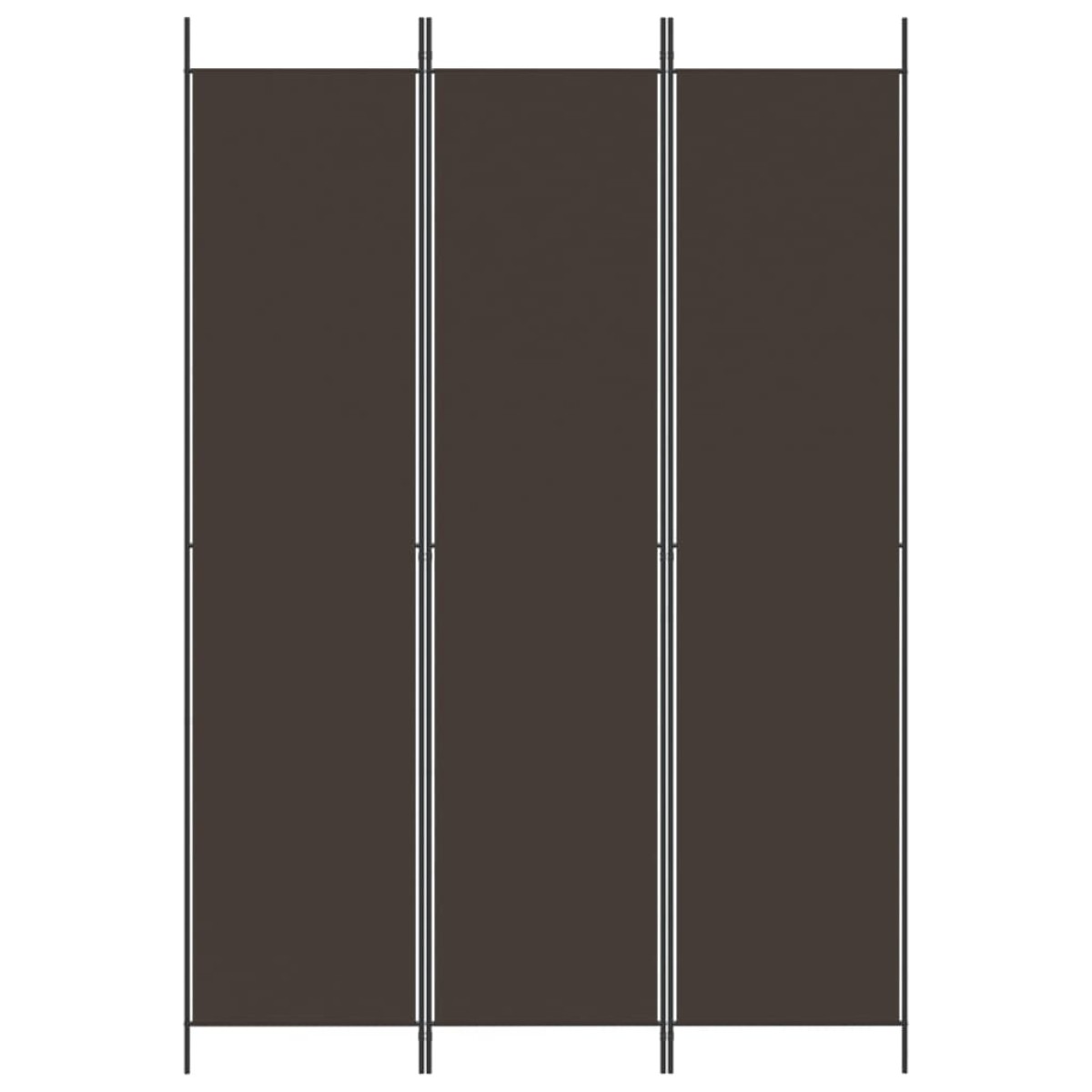 vidaXL Διαχωριστικό Δωματίου με 6 Πάνελ Καφέ 150x220 εκ. από Ύφασμα
