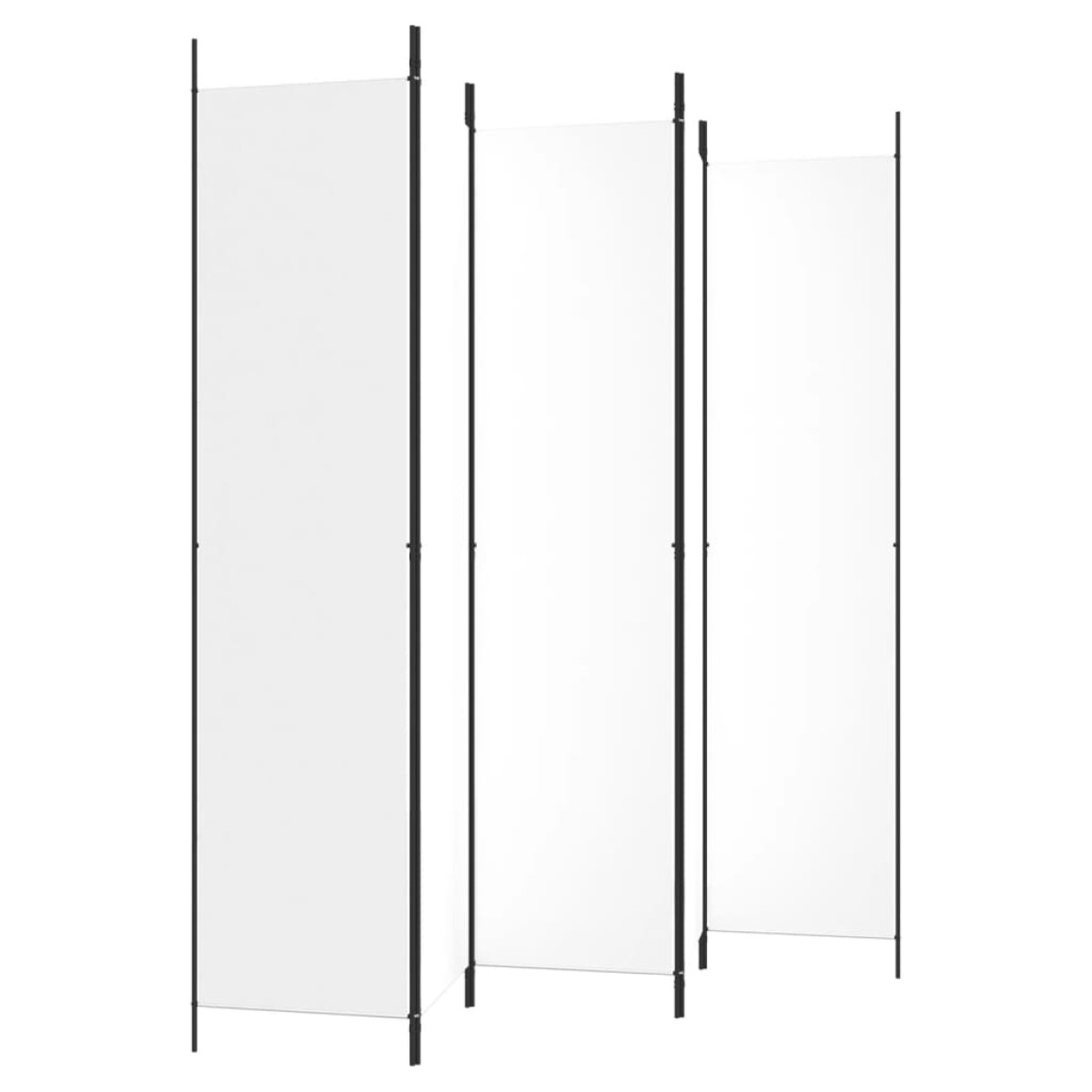 vidaXL Διαχωριστικό Δωματίου με 5 Πάνελ Λευκό 250x220 εκ. από Ύφασμα