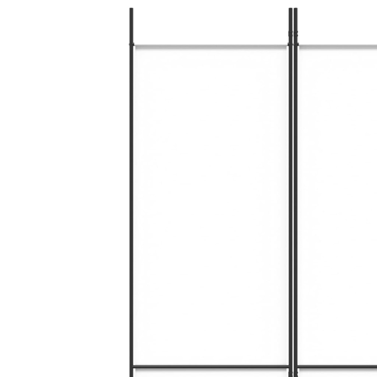 vidaXL Διαχωριστικό Δωματίου με 5 Πάνελ Λευκό 250x220 εκ. από Ύφασμα
