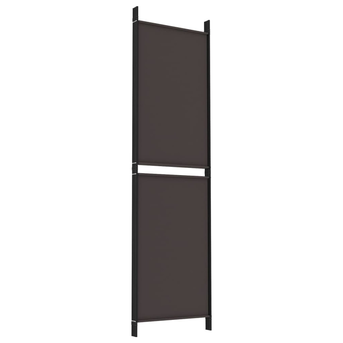 vidaXL Διαχωριστικό Δωματίου με 4 Πάνελ Καφέ 200x180 εκ. από Ύφασμα