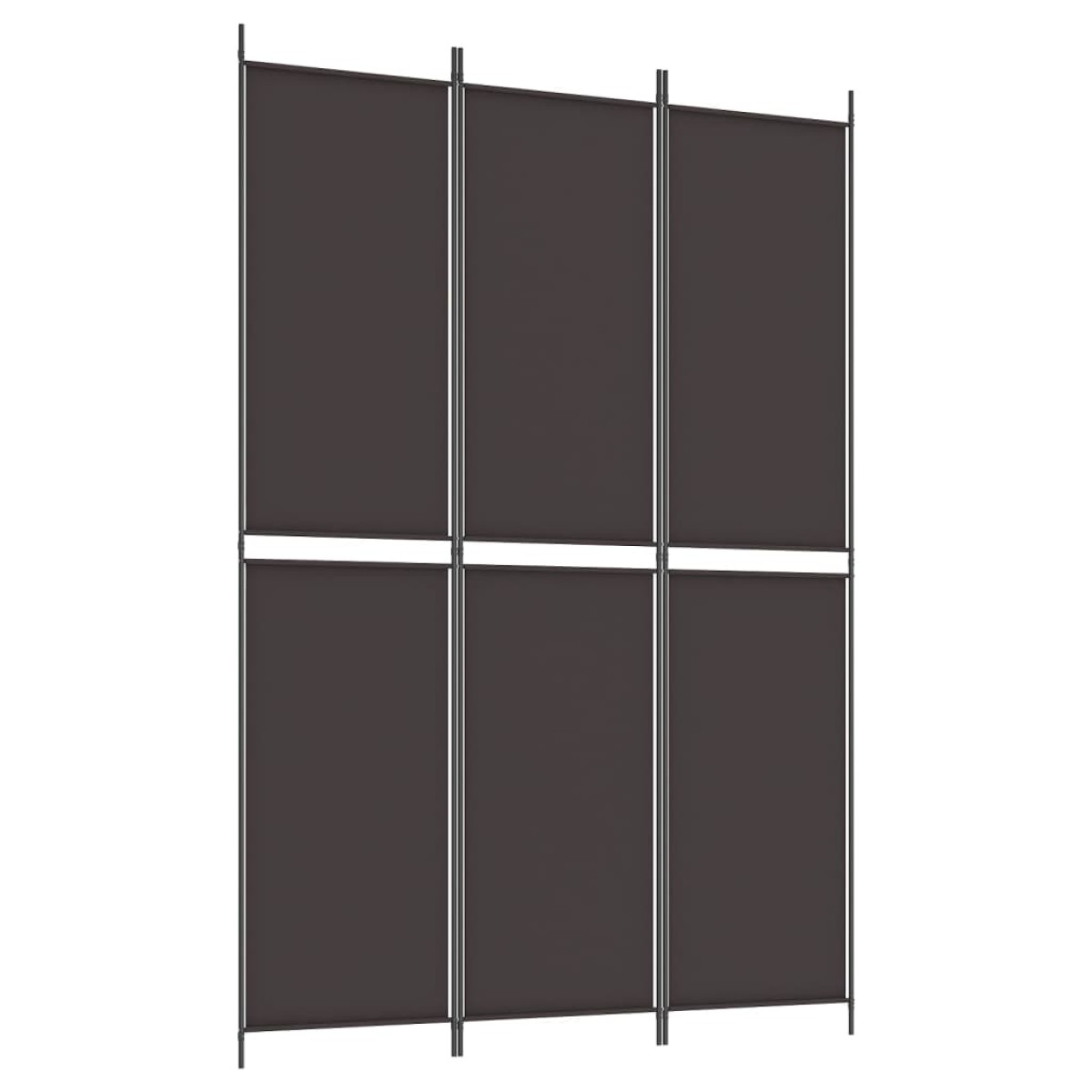 vidaXL Διαχωριστικό Δωματίου με 3 Πάνελ Καφέ 150x220 εκ. από Ύφασμα
