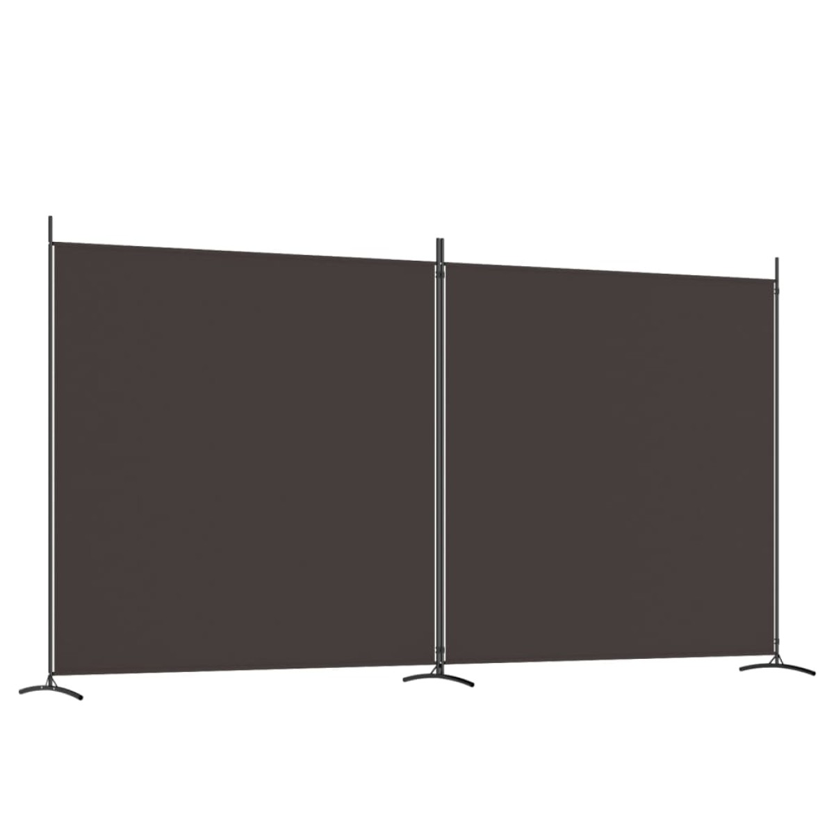 vidaXL Διαχωριστικό Δωματίου με 2 Πάνελ Καφέ 348x180 εκ. από Ύφασμα