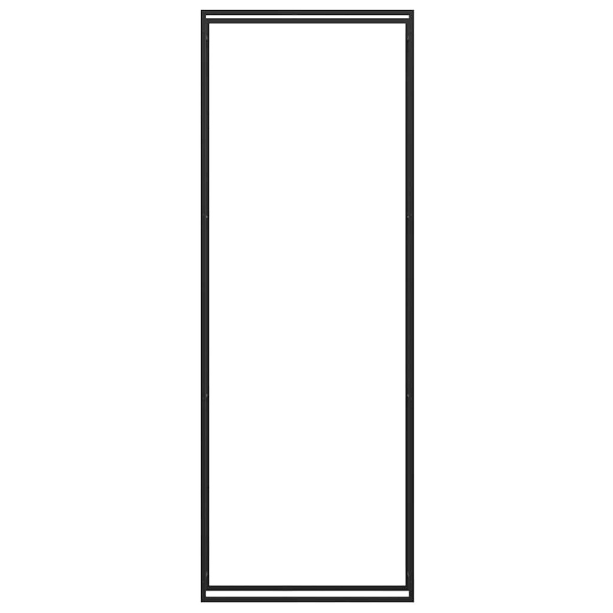 vidaXL Ραφιέρα Καυσόξυλων Ματ Μαύρο 110x28x312 εκ. Ατσάλι
